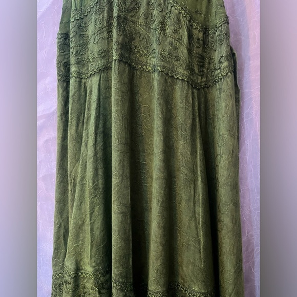 Dark Green Boutique Dress - Picture 4 of 15